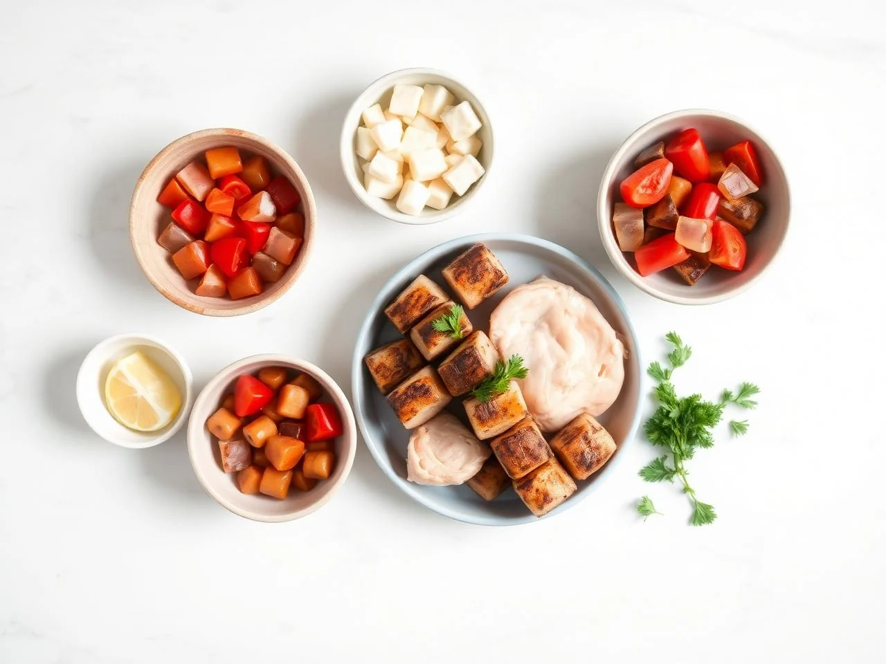 Ingredients for Chicken Souvlaki