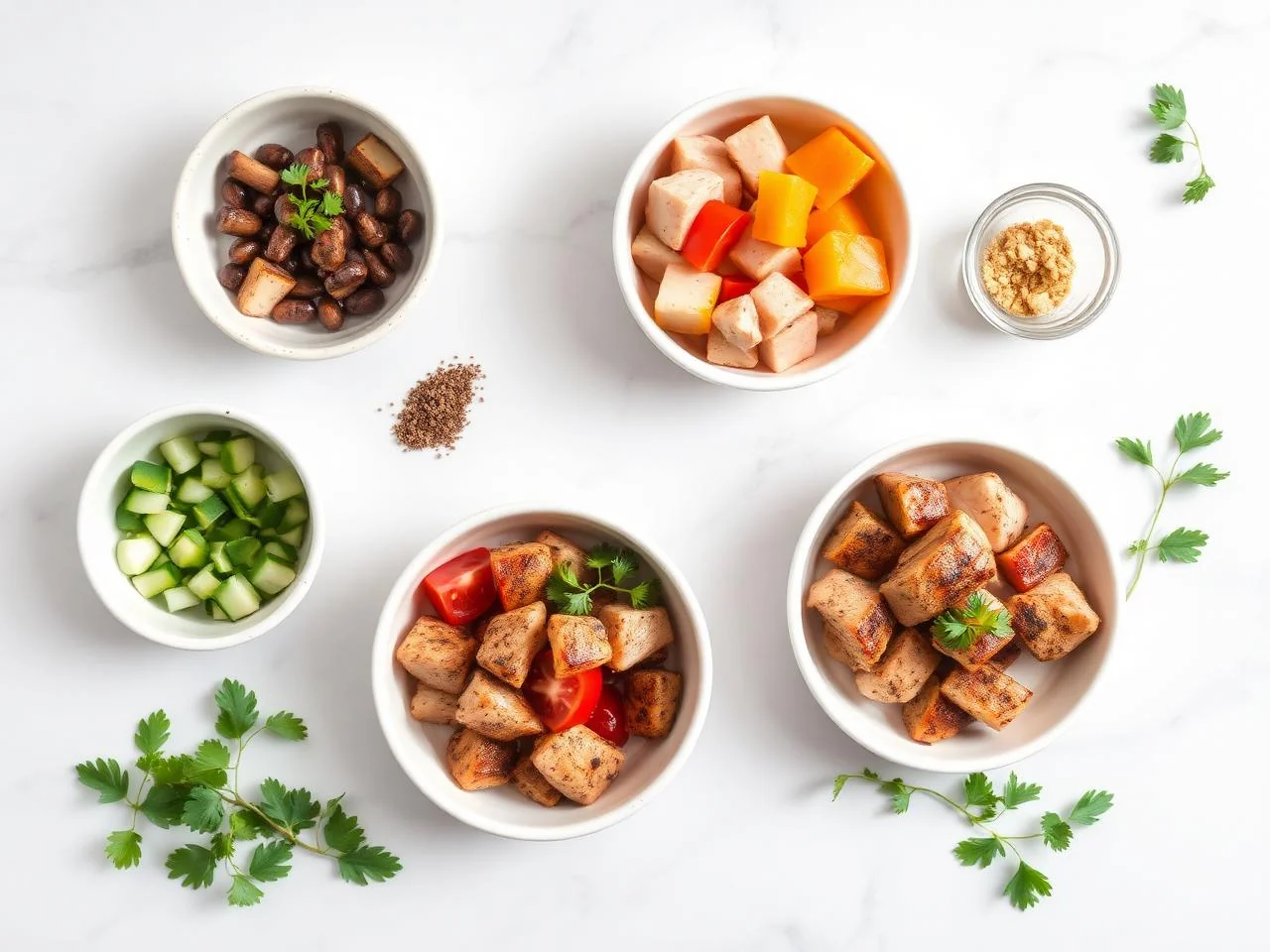Ingredients for Chicken Souvlaki