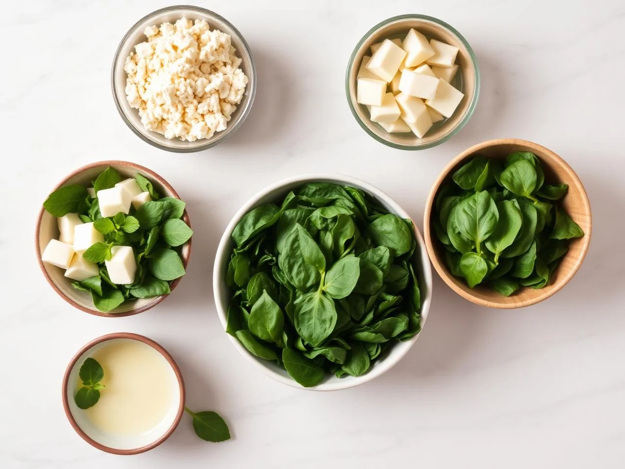 Ingredients for Chicken Spinach And Feta Bake