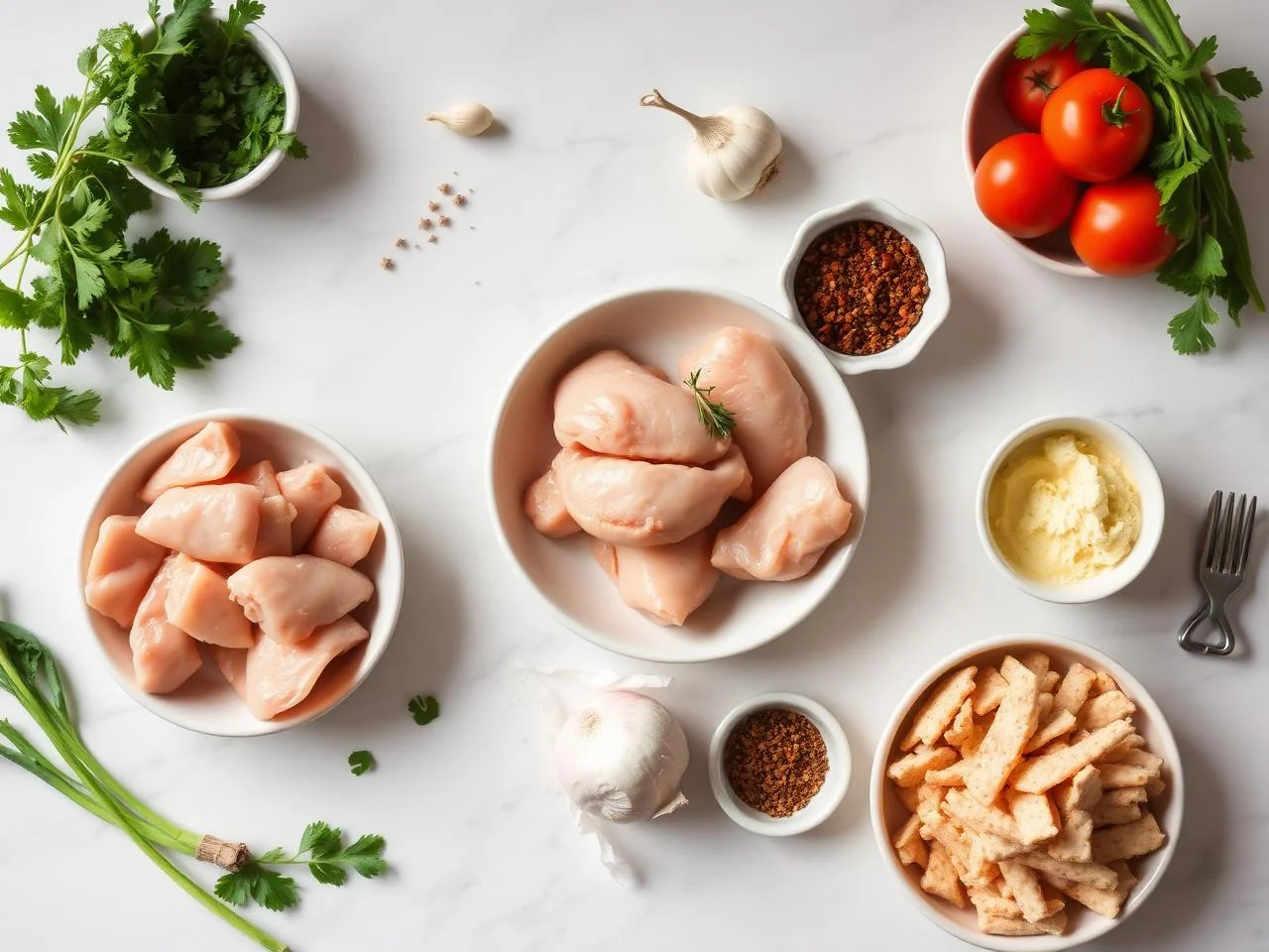 Ingredients for Chicken Tacos