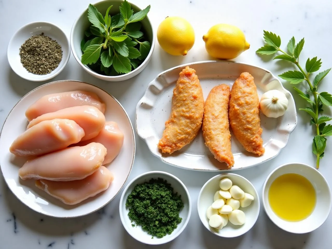 Ingredients for Chicken Tenders