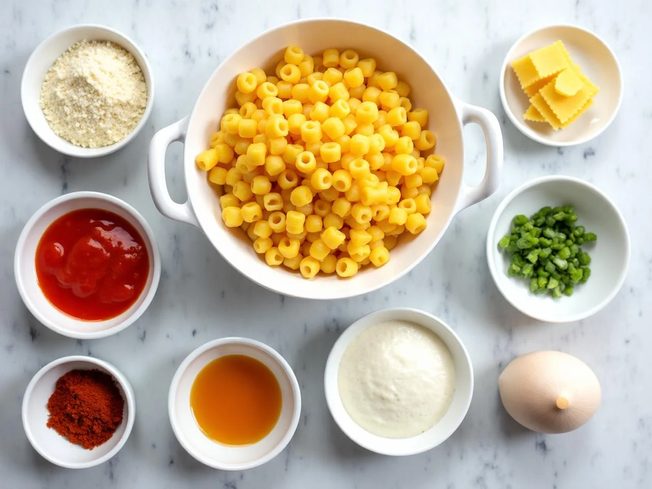 Ingredients for Chicken Tetrazzini