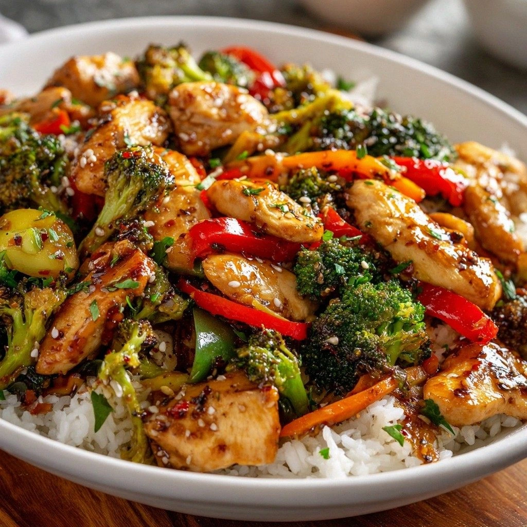 Chicken & Veggie Stir-Fry Bowl
