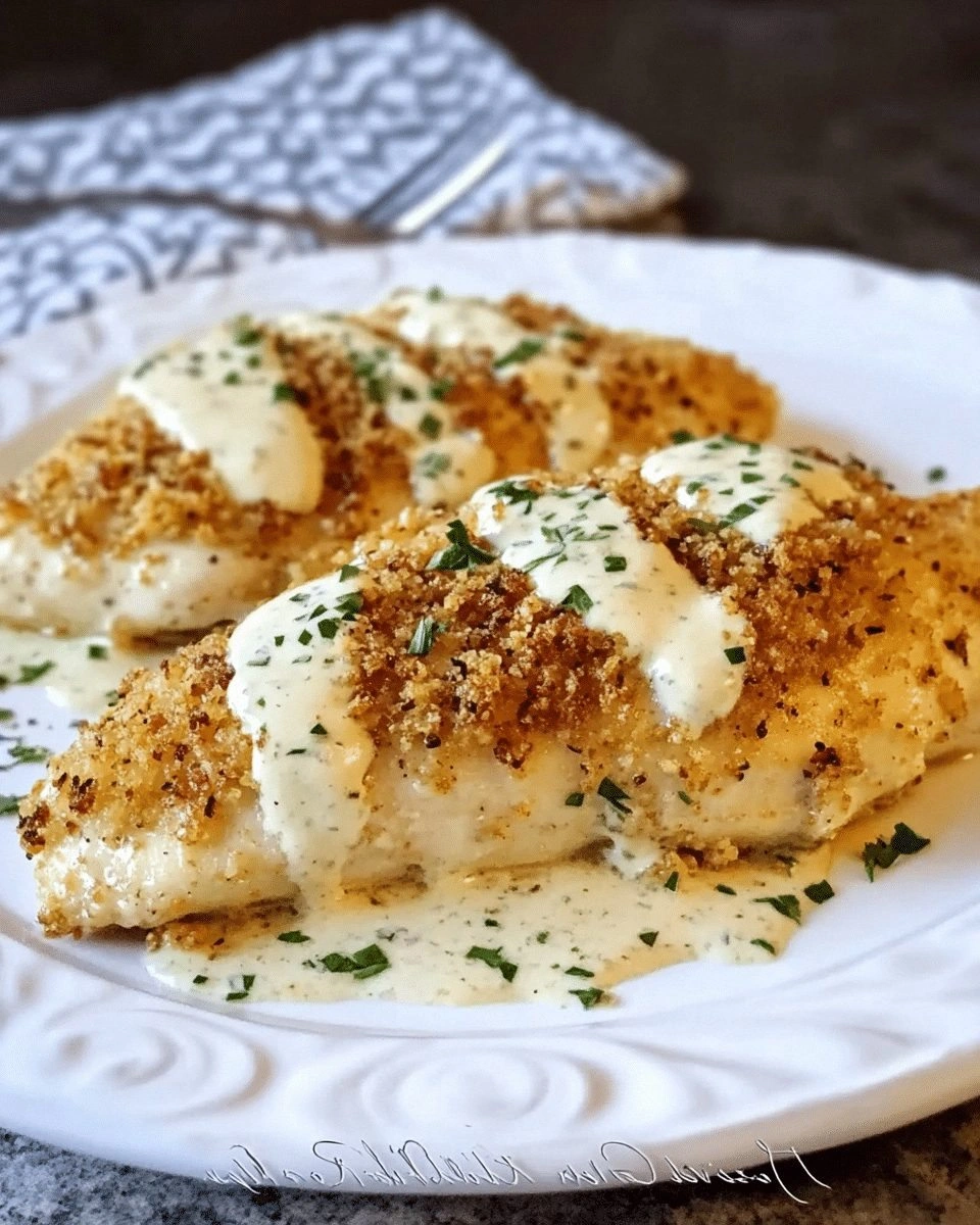 Chicken with Creamy Garlic Sau