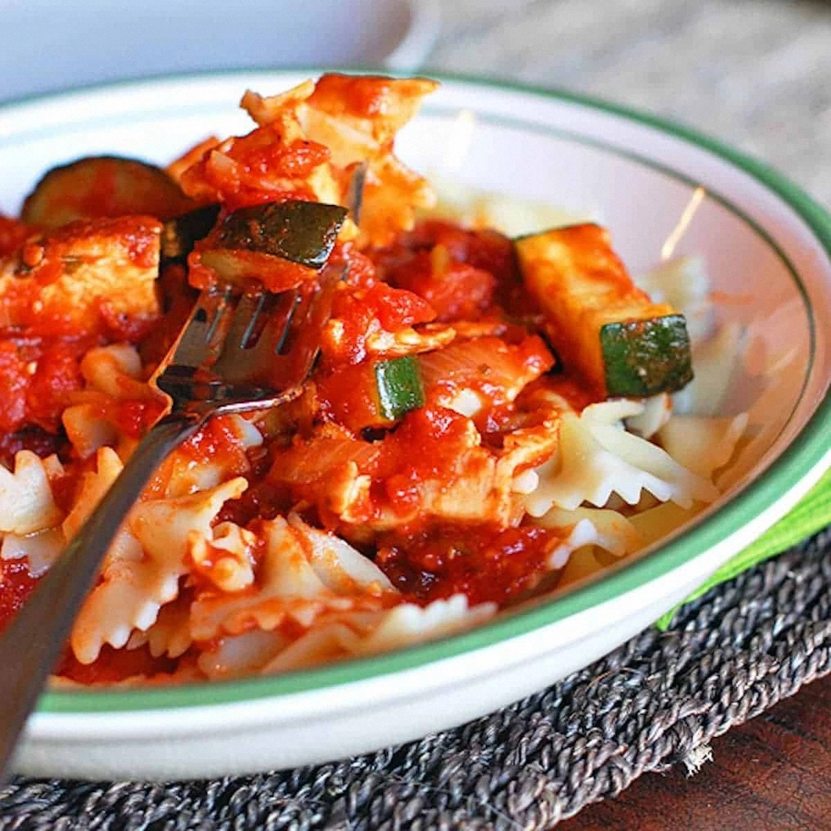 Chicken Zucchini Pasta