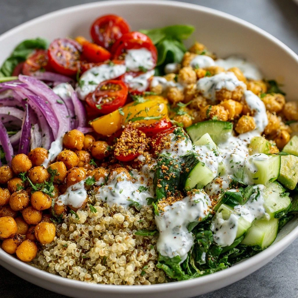 Chickpea Buddha Bowl with Garl