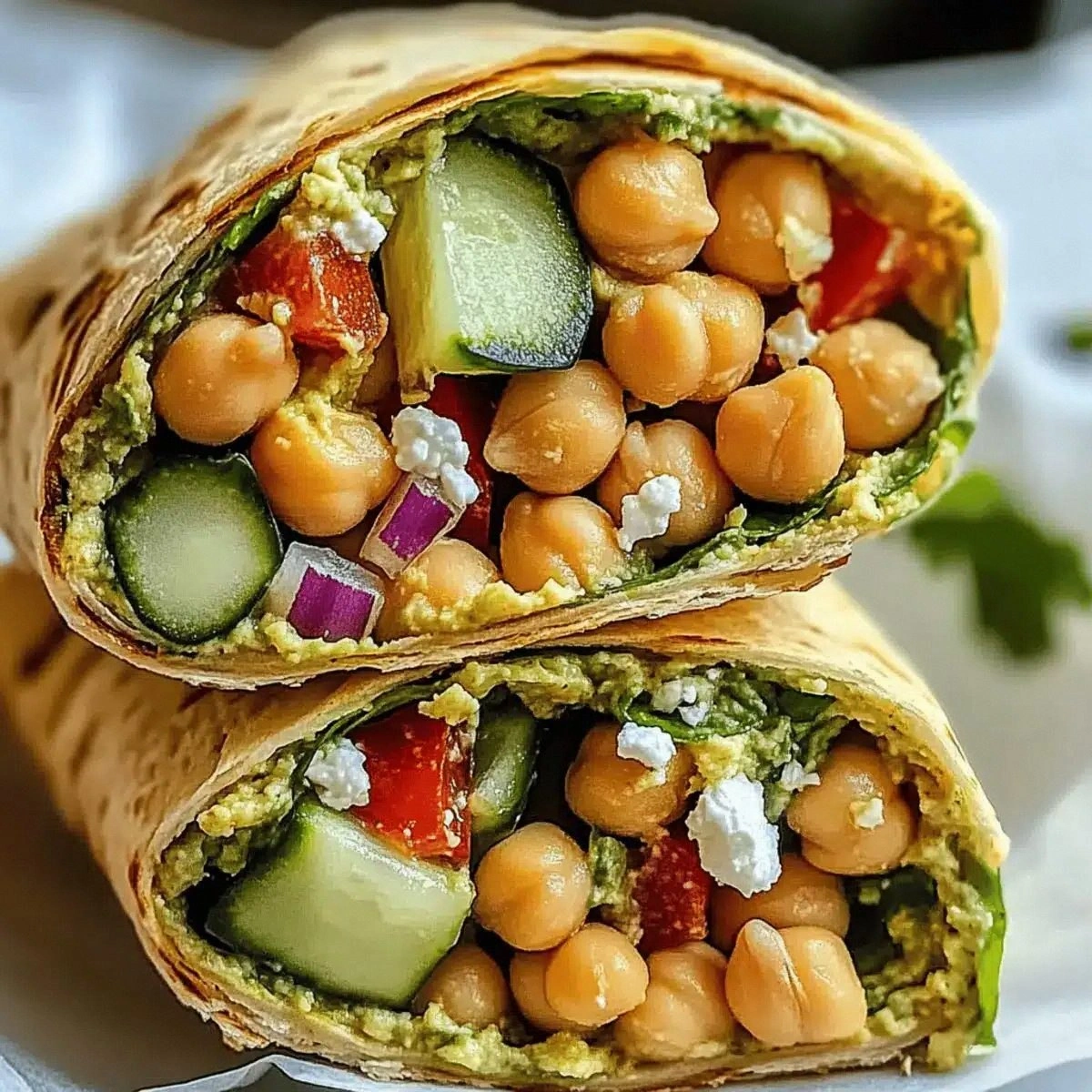 Chickpea & Cucumber Mediterranean Wrap: Fresh, Fun, and Vegan!