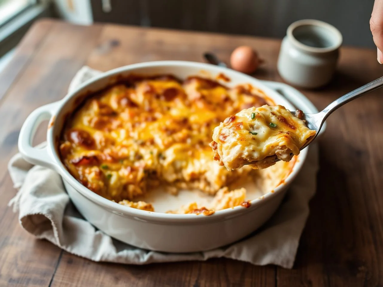 Chilaquiles Breakfast Bake