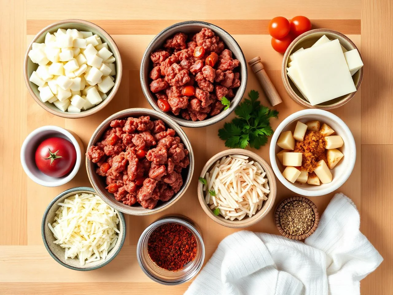 Ingredients for Chili Con Carne