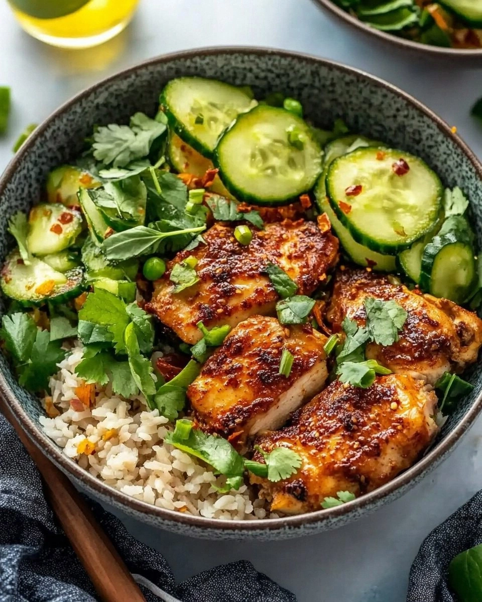 Chili Crisp Chicken Bowls