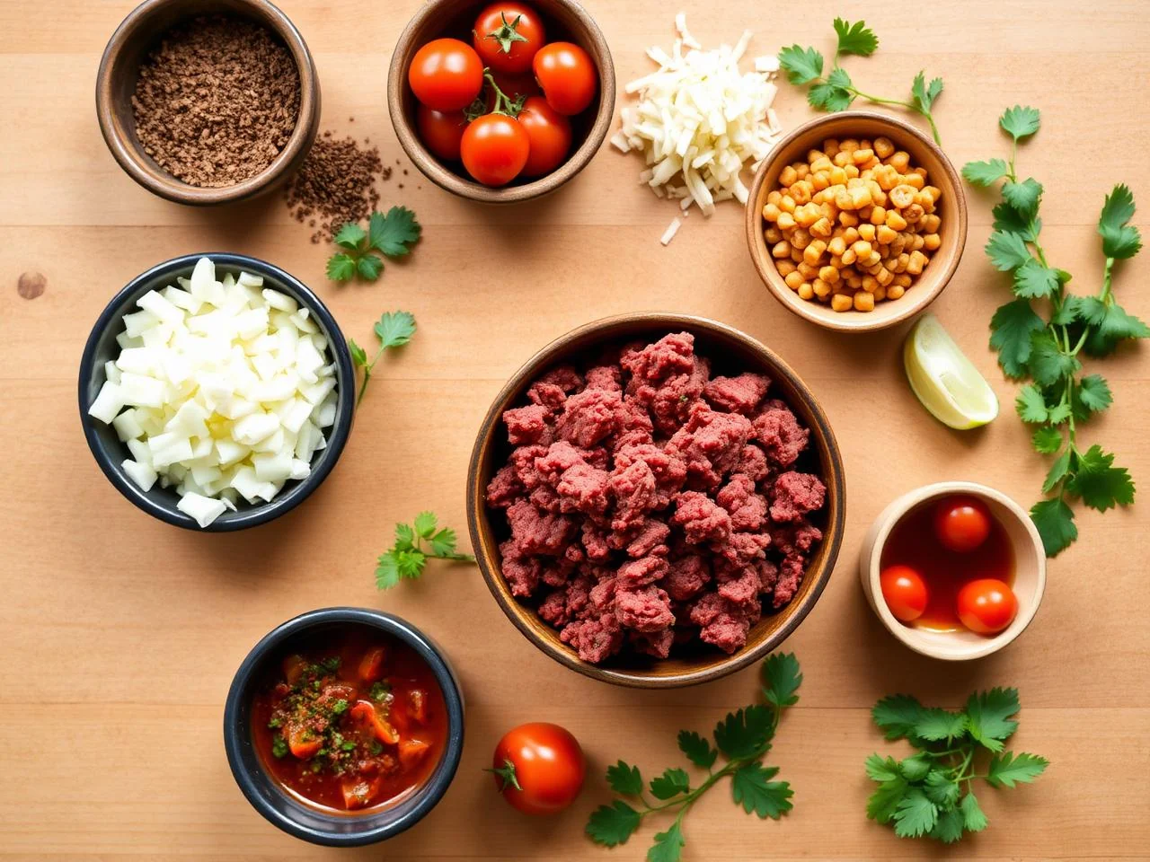 Ingredients for Chili Verde