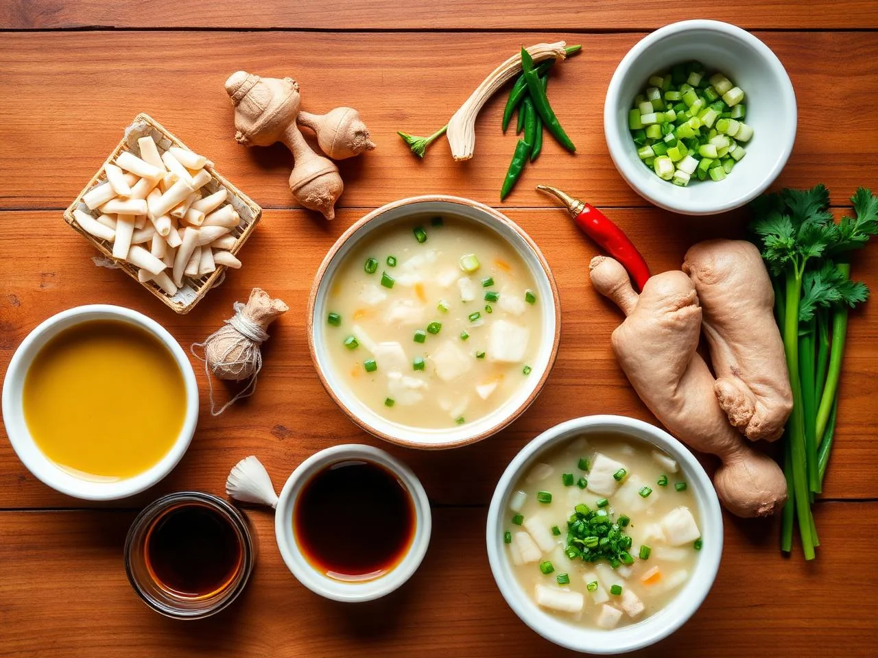 Ingredients for Chinese Egg Drop Soup