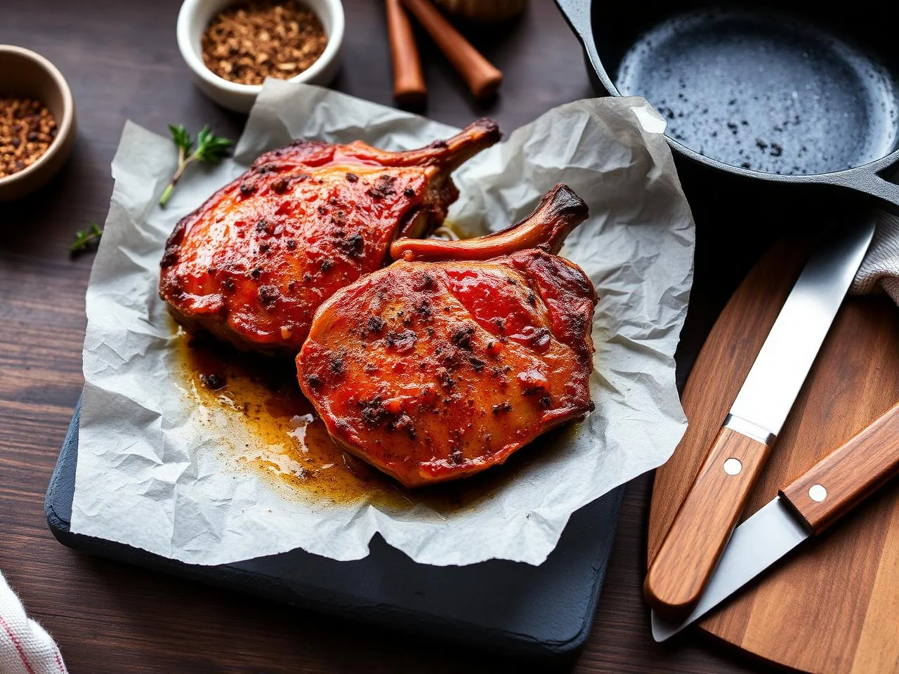Chipotle Rubbed Pork Chops