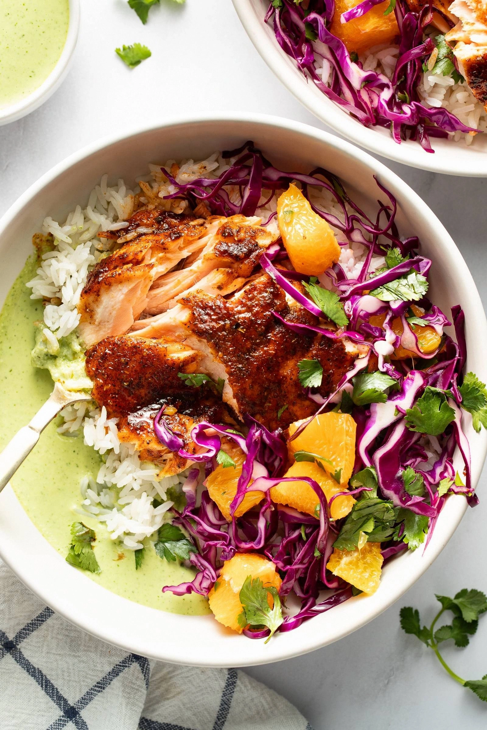 Chipotle Salmon with Orange Sa