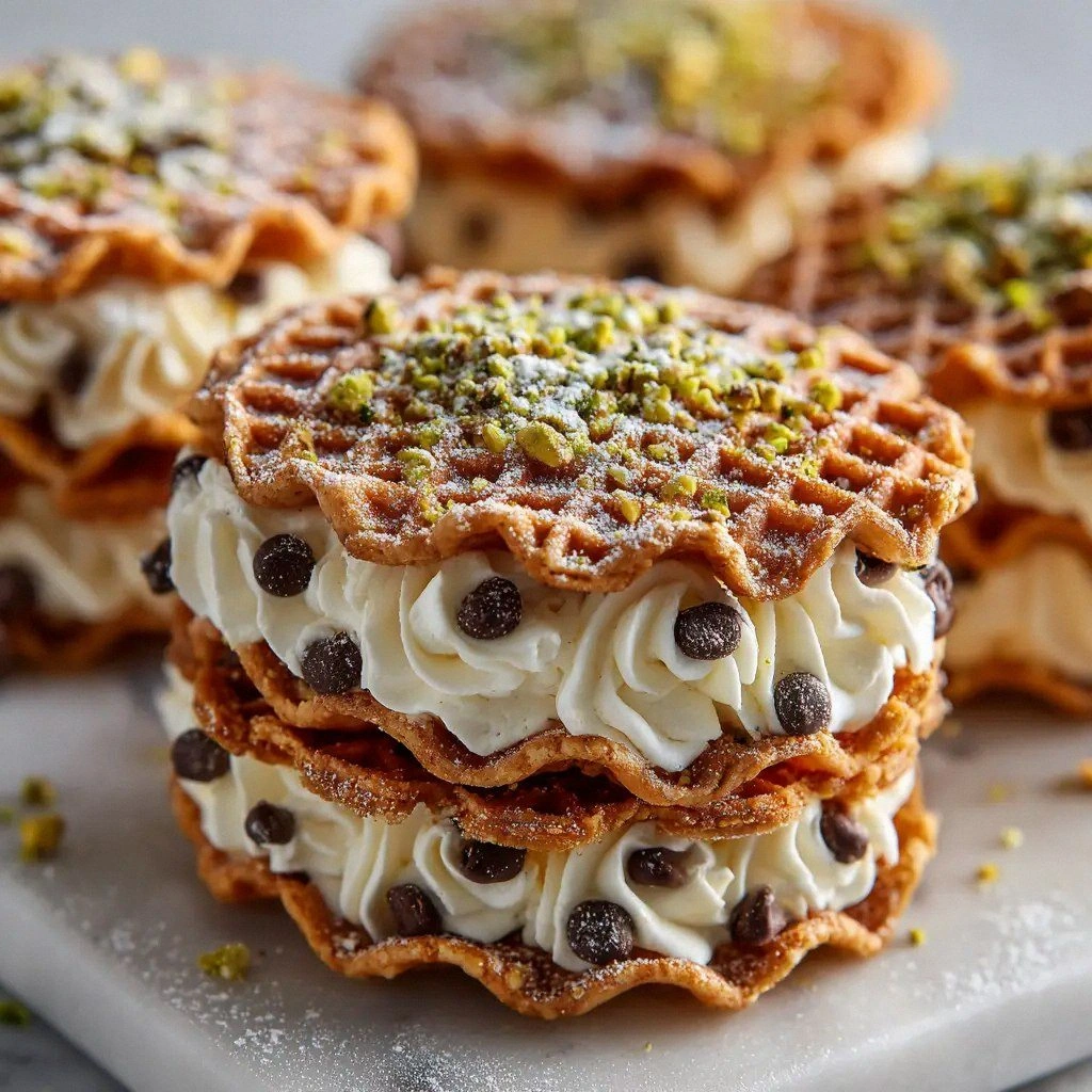 Chocolate Cannoli Pizzelle San