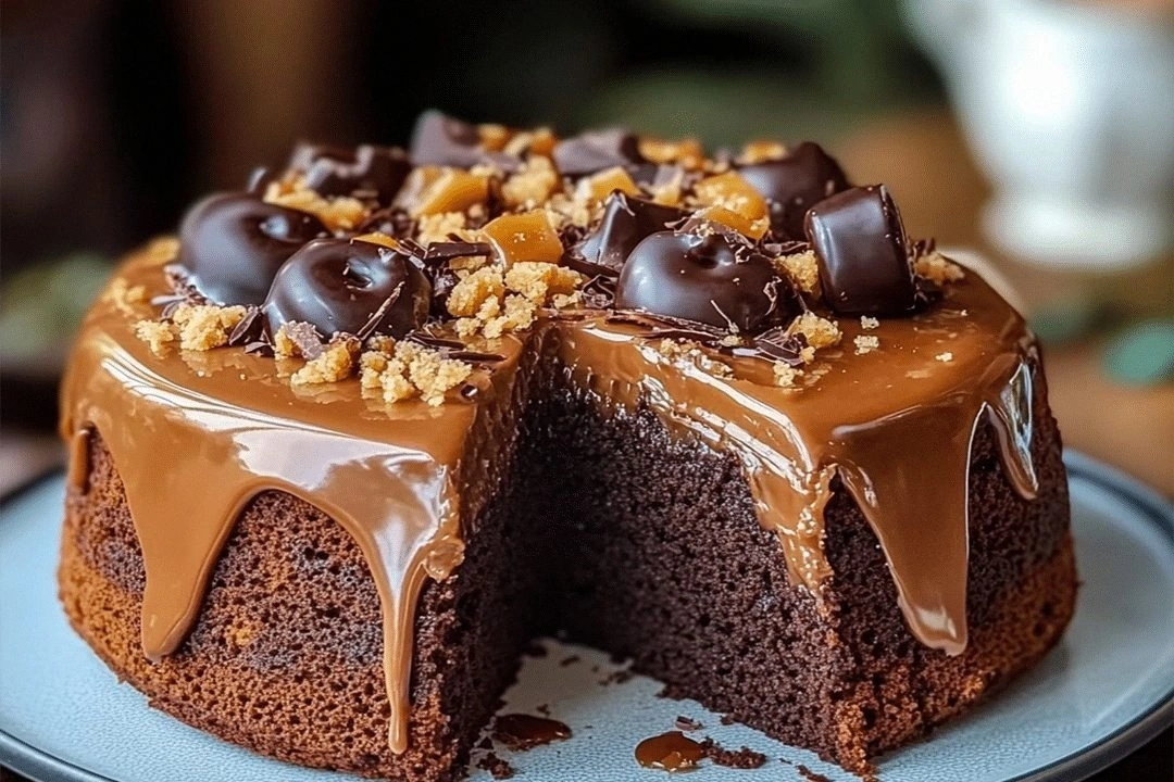 Chocolate Caramel Coffee Cake