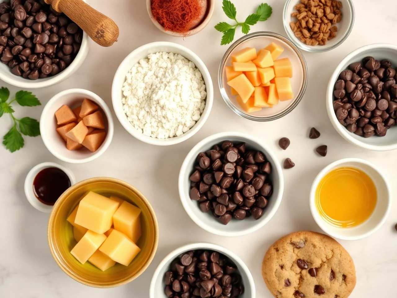 Ingredients for Chocolate Chip Cookies