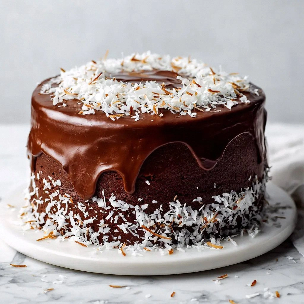 Chocolate Coconut Cake (The Ul