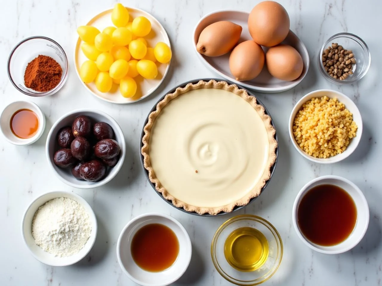 Ingredients for Chocolate Cream Pie