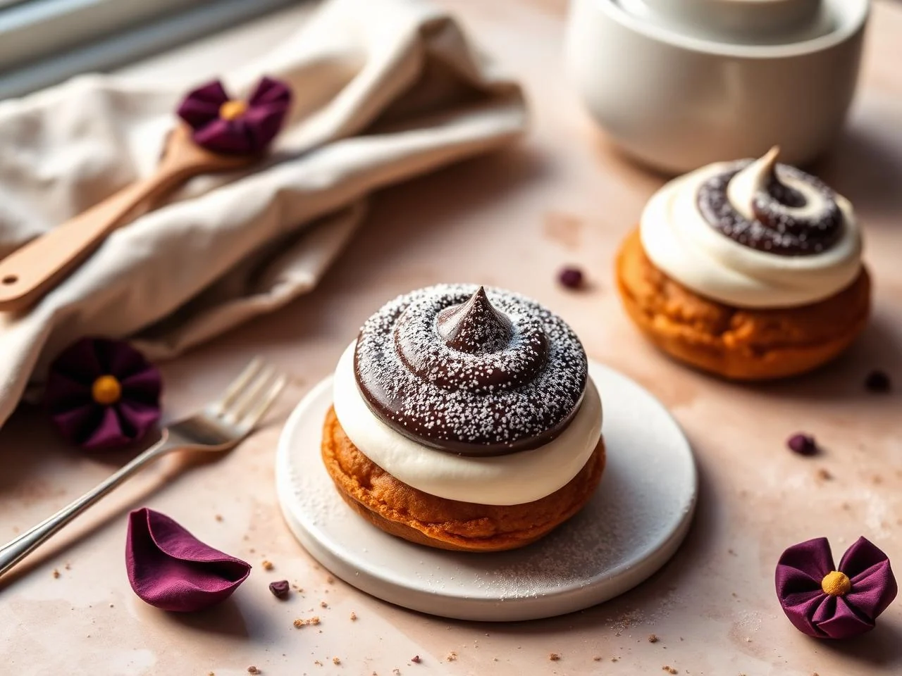 Chocolate Cream Puffs