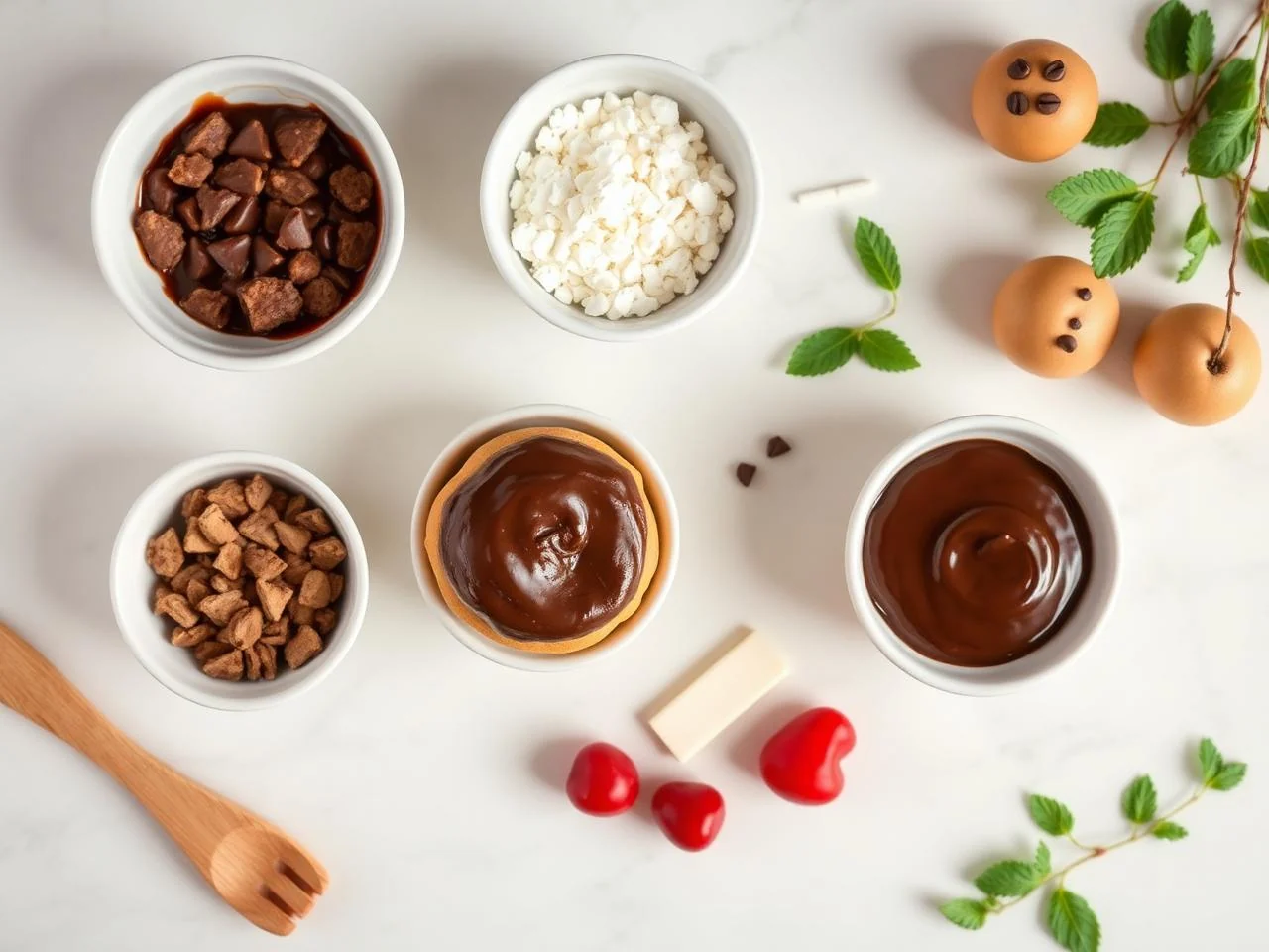 Ingredients for Chocolate Cream Puffs