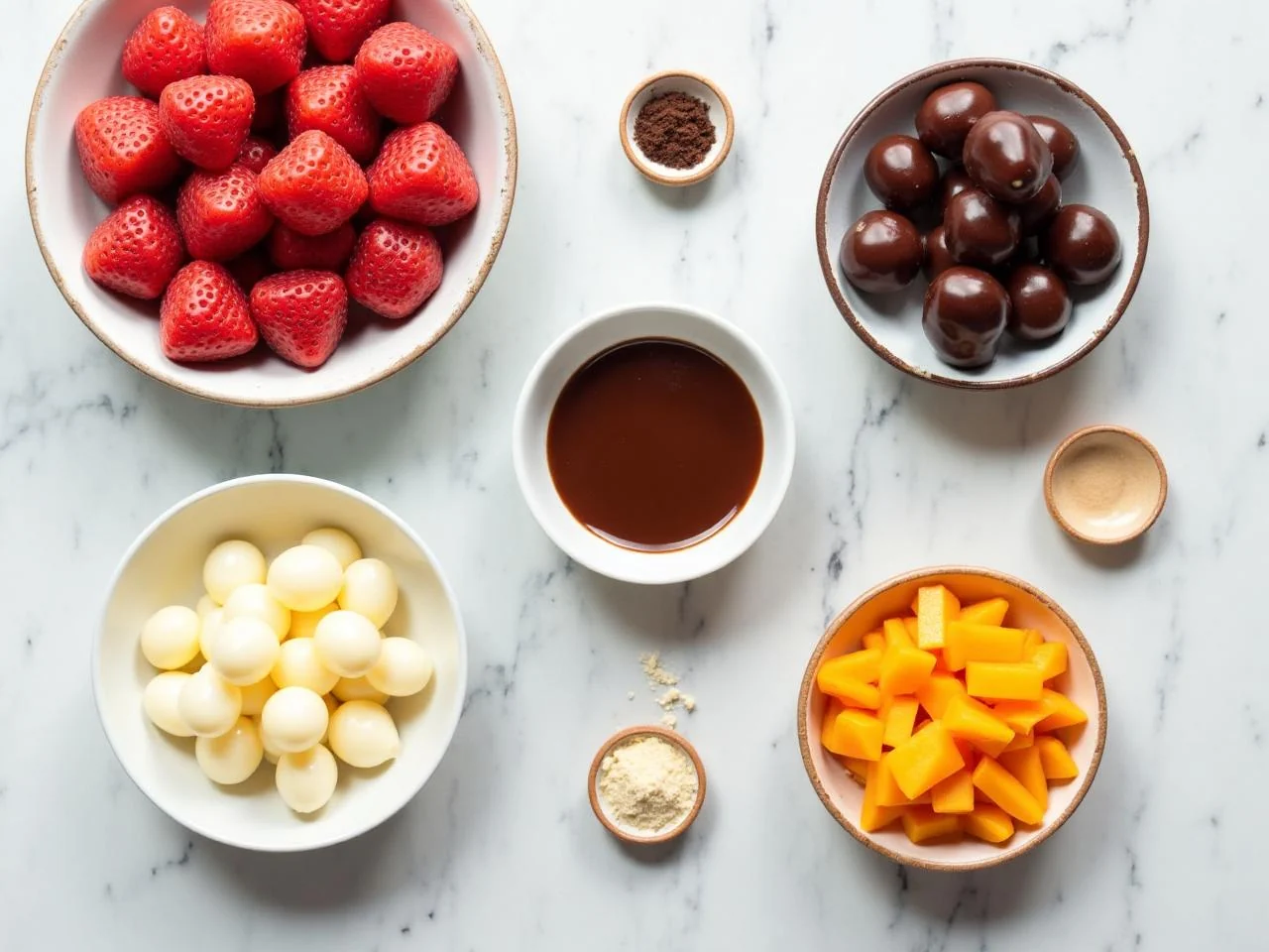 Ingredients for Chocolate Dipped Fruit
