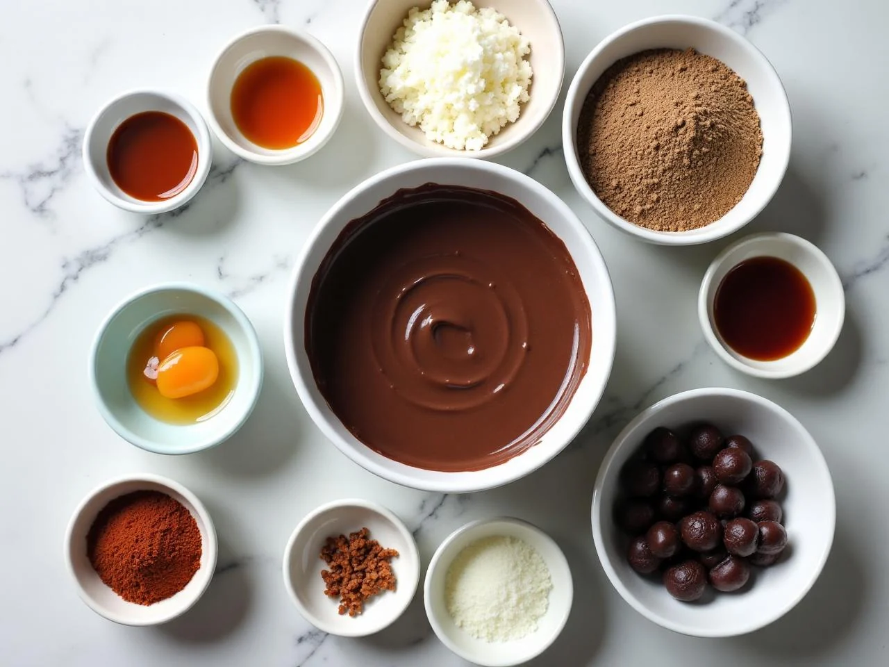 Ingredients for Chocolate Lava Cake