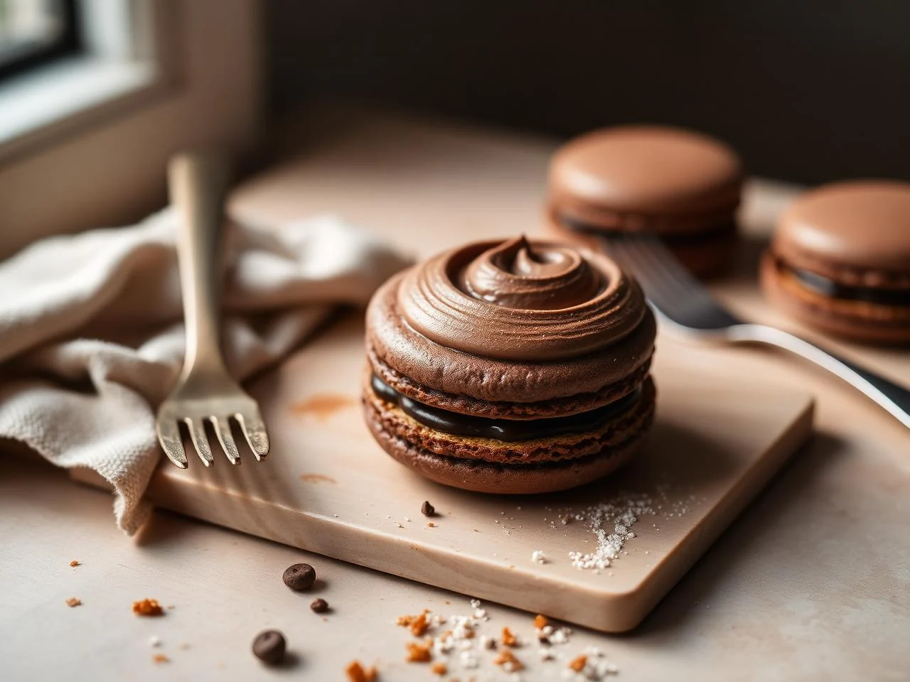 Chocolate Macarons