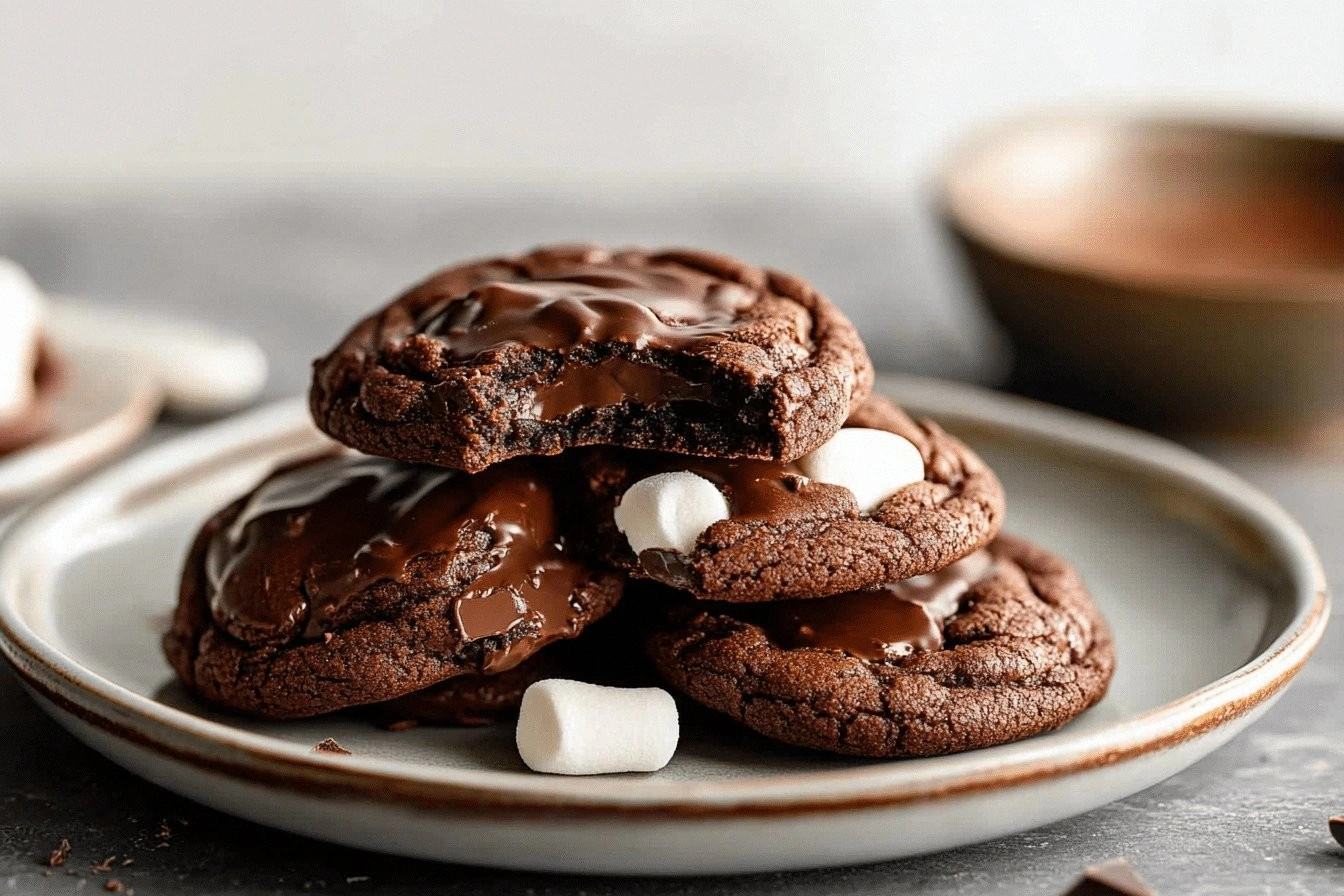 Chocolate Marshmallow Cookies 