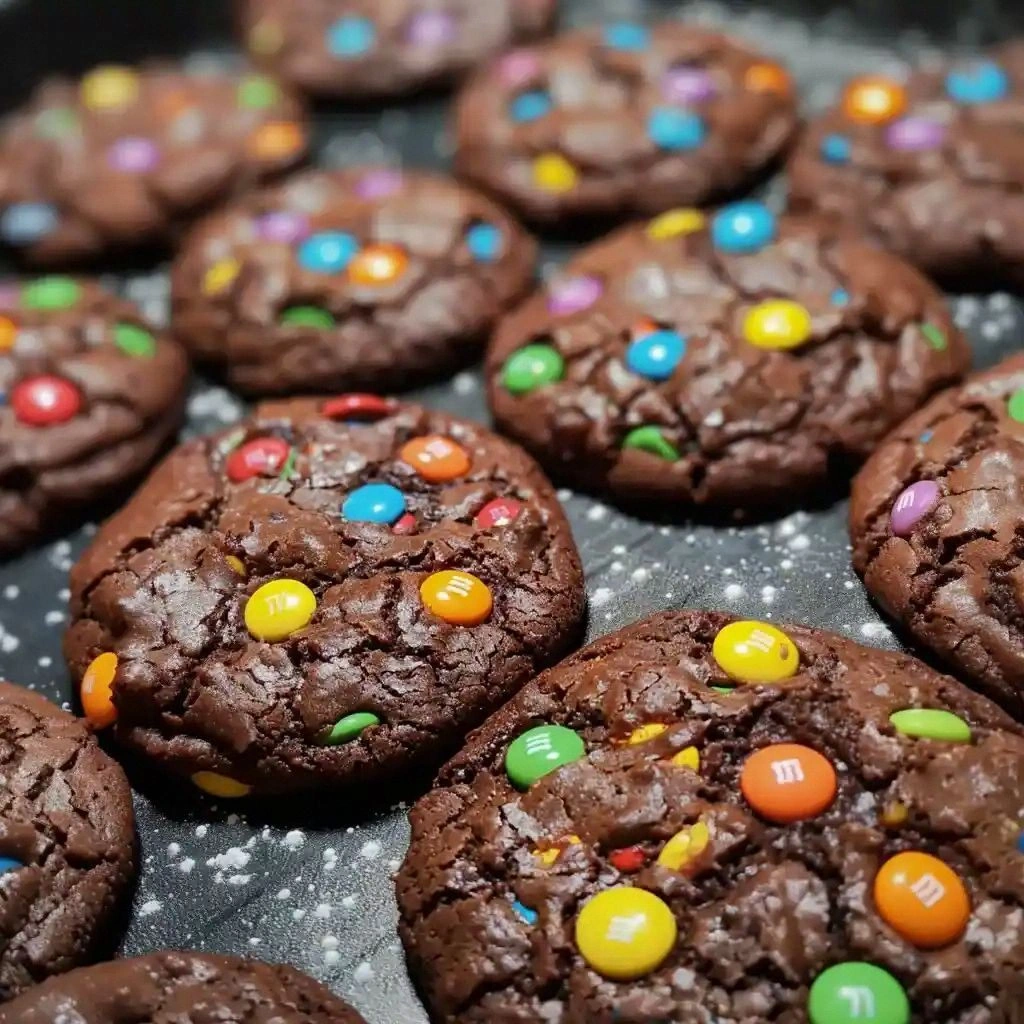 Chocolate M&M Cookies Recipe