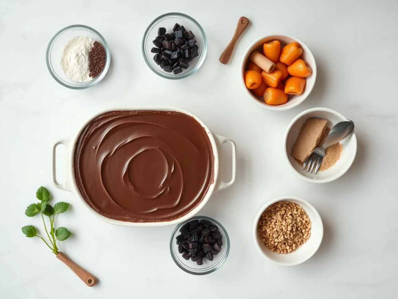 Ingredients for Chocolate Mousse Cake