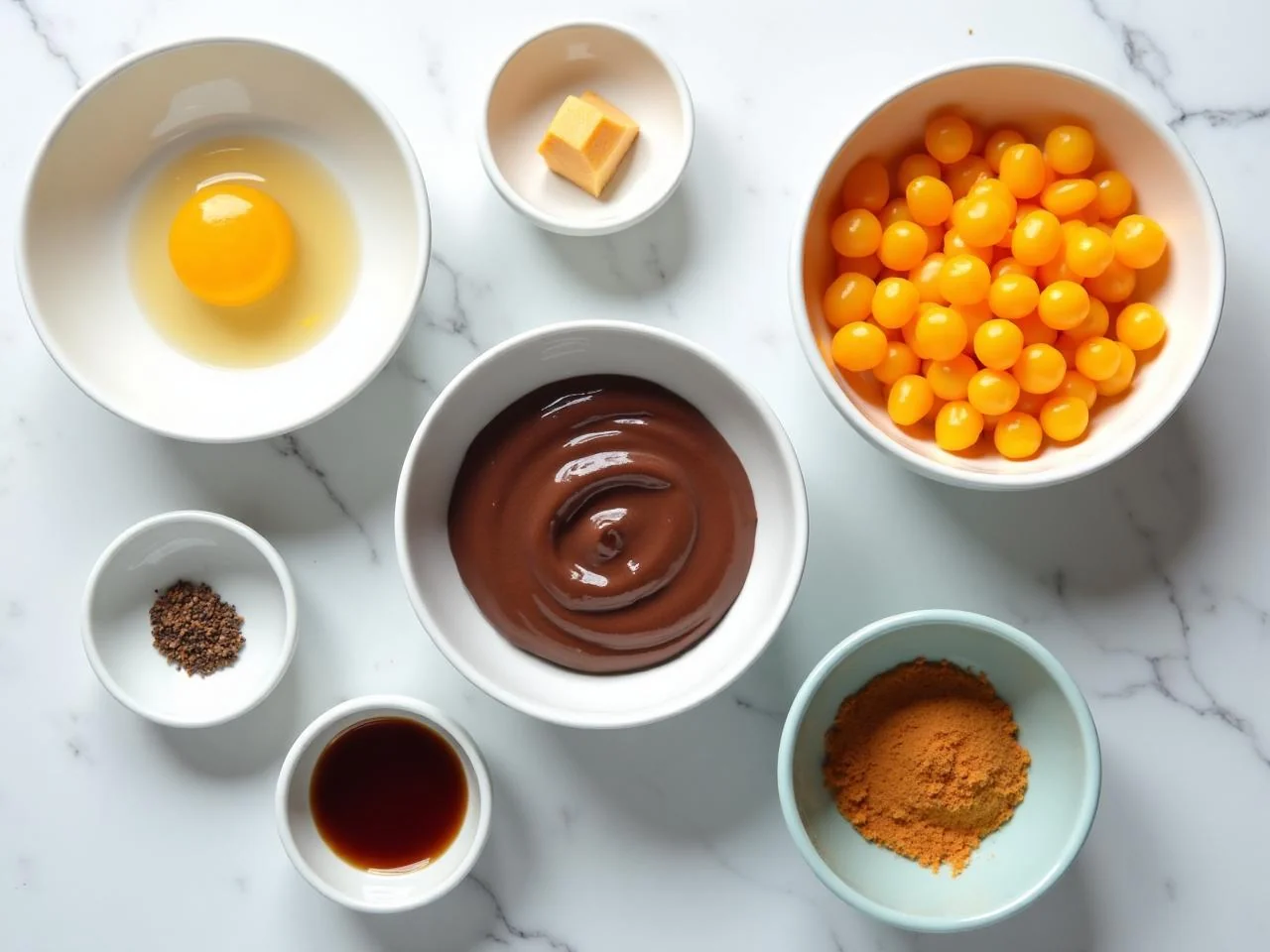 Ingredients for Chocolate Mousse
