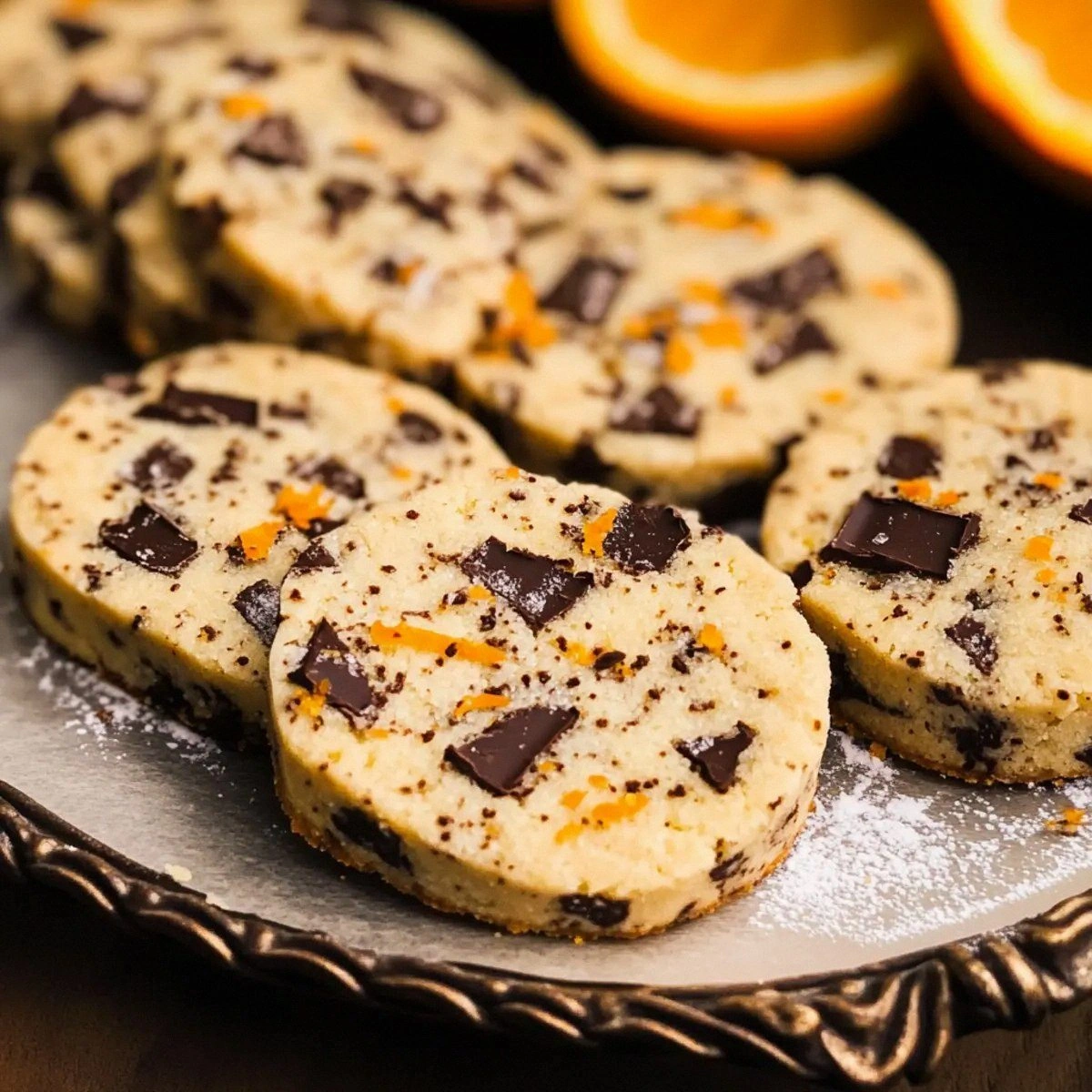 Chocolate Orange Shortbread Cookies for a Holiday Delight