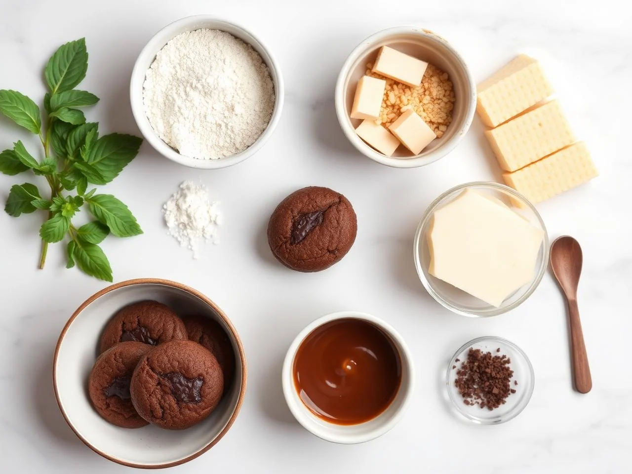 Ingredients for Chocolate Sandwich Cookies