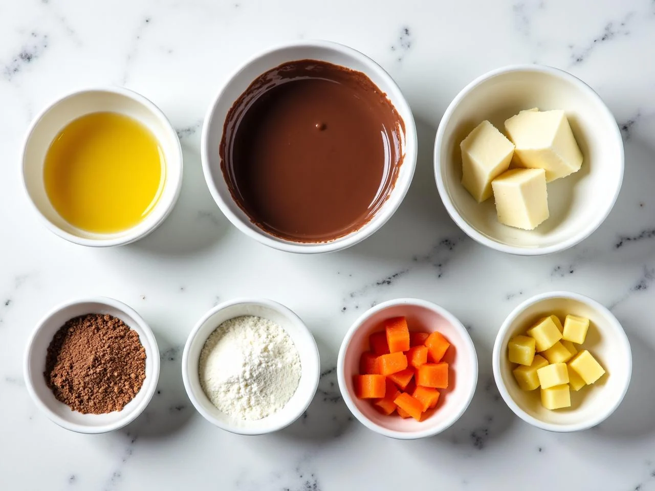 Ingredients for Chocolate Souffle