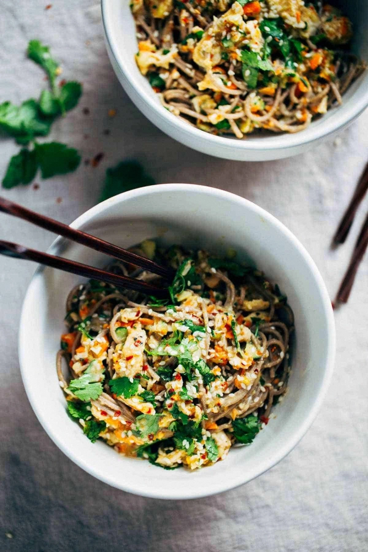 Chopped Chicken Sesame Noodle 