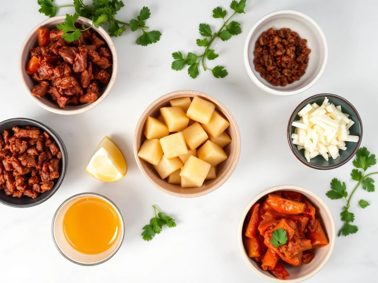 Ingredients for Chorizo And Potato Enchiladas