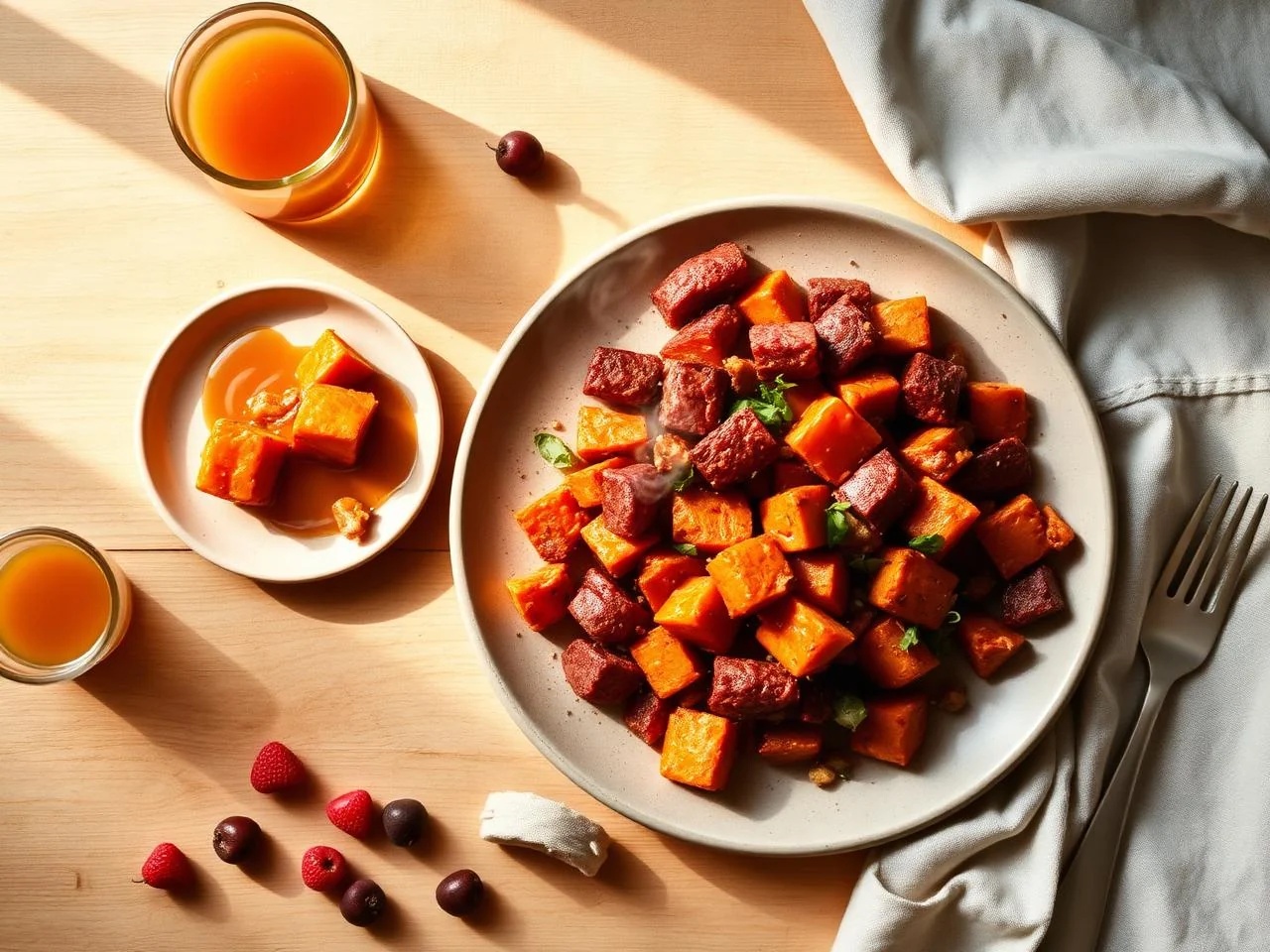 Chorizo And Sweet Potato Hash