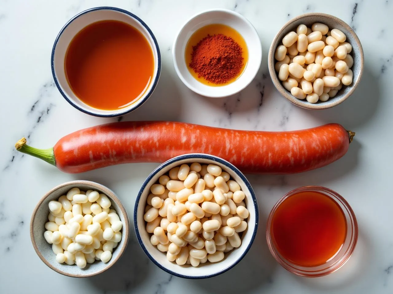 Ingredients for Chorizo And White Bean Stew