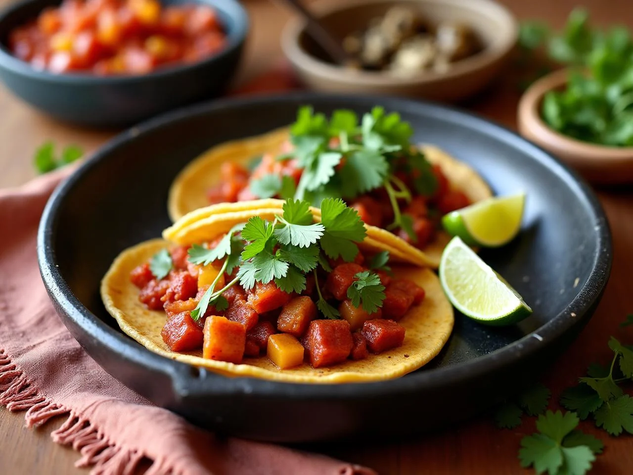 Chorizo Con Papas Tacos