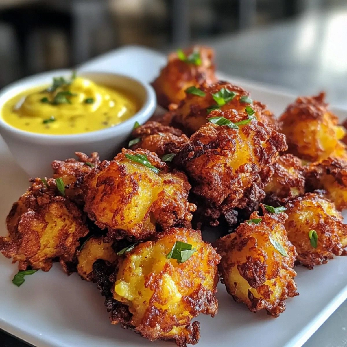 Chorizo, Squid, and Potato Fritters with Saffron Aioli Magic