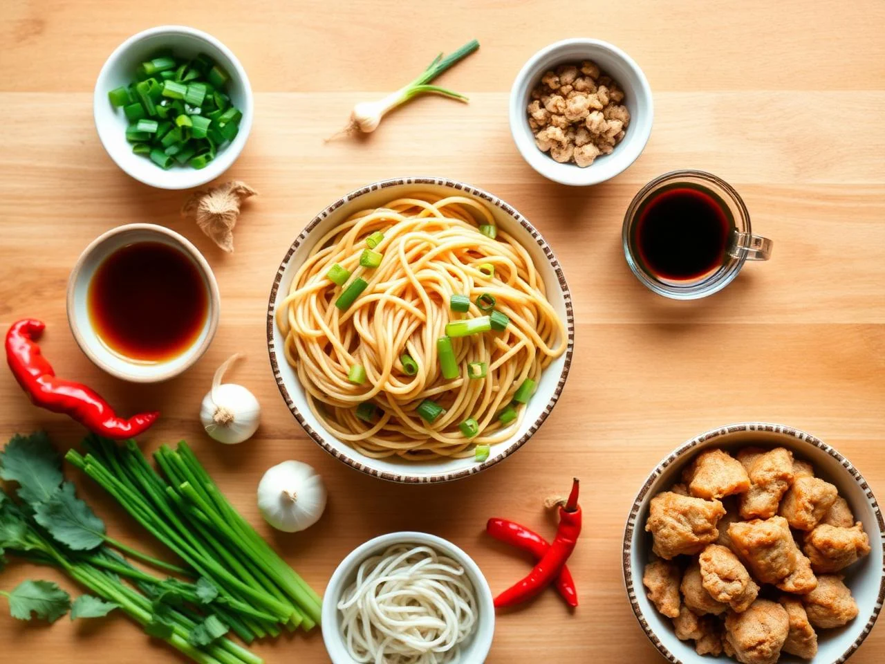 Ingredients for Chow Mein Stir Fry