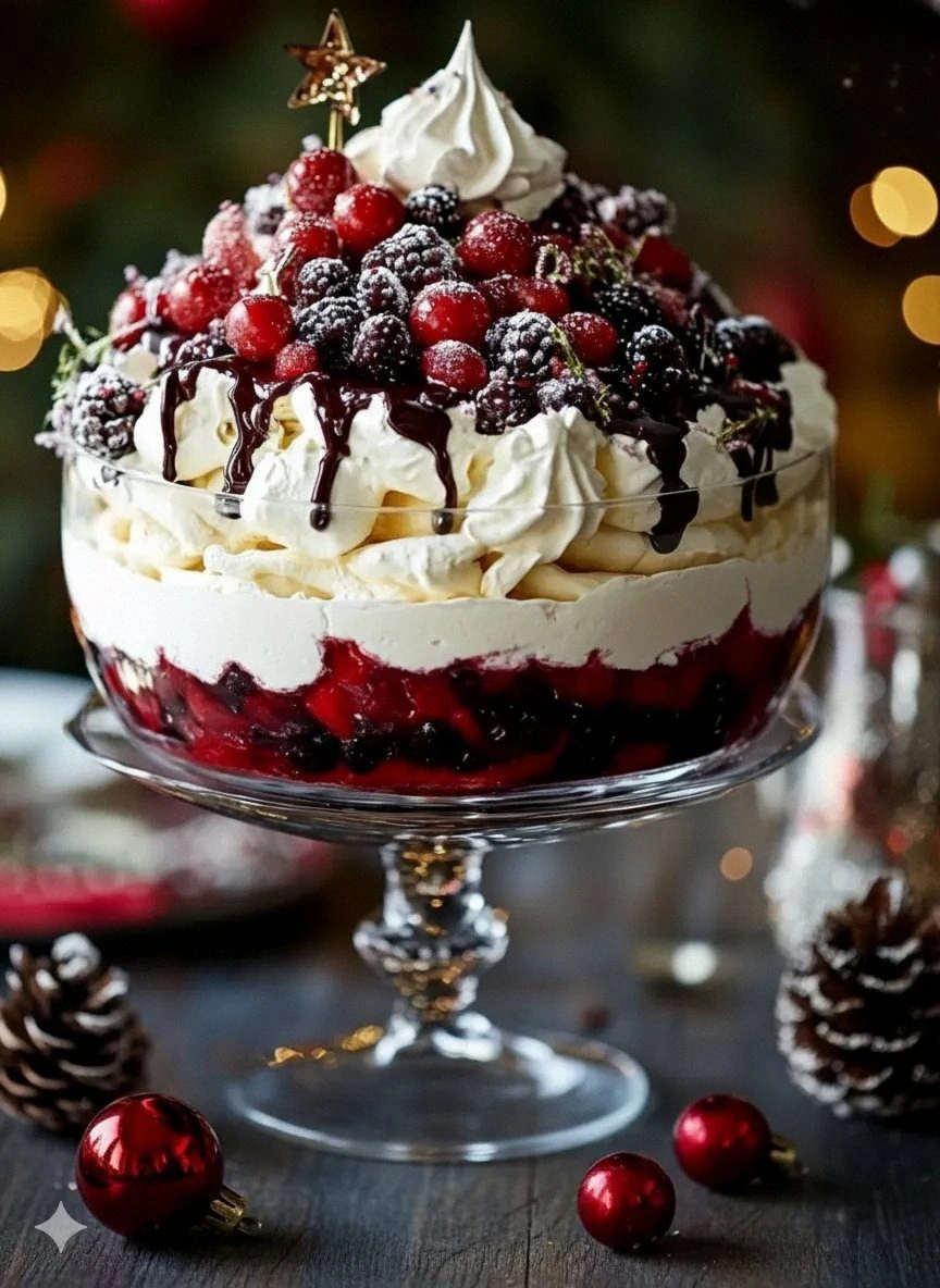 🎄 Christmas Berry Pavlova Trifle: A Holiday Dessert to Remember