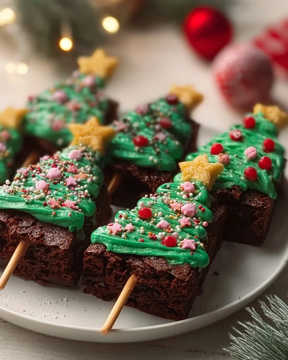 Christmas Brownie Trees