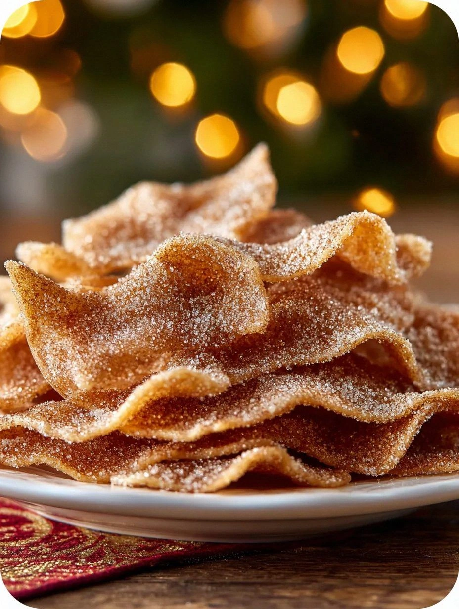 Christmas Cinnamon Sugar Crispy Chips