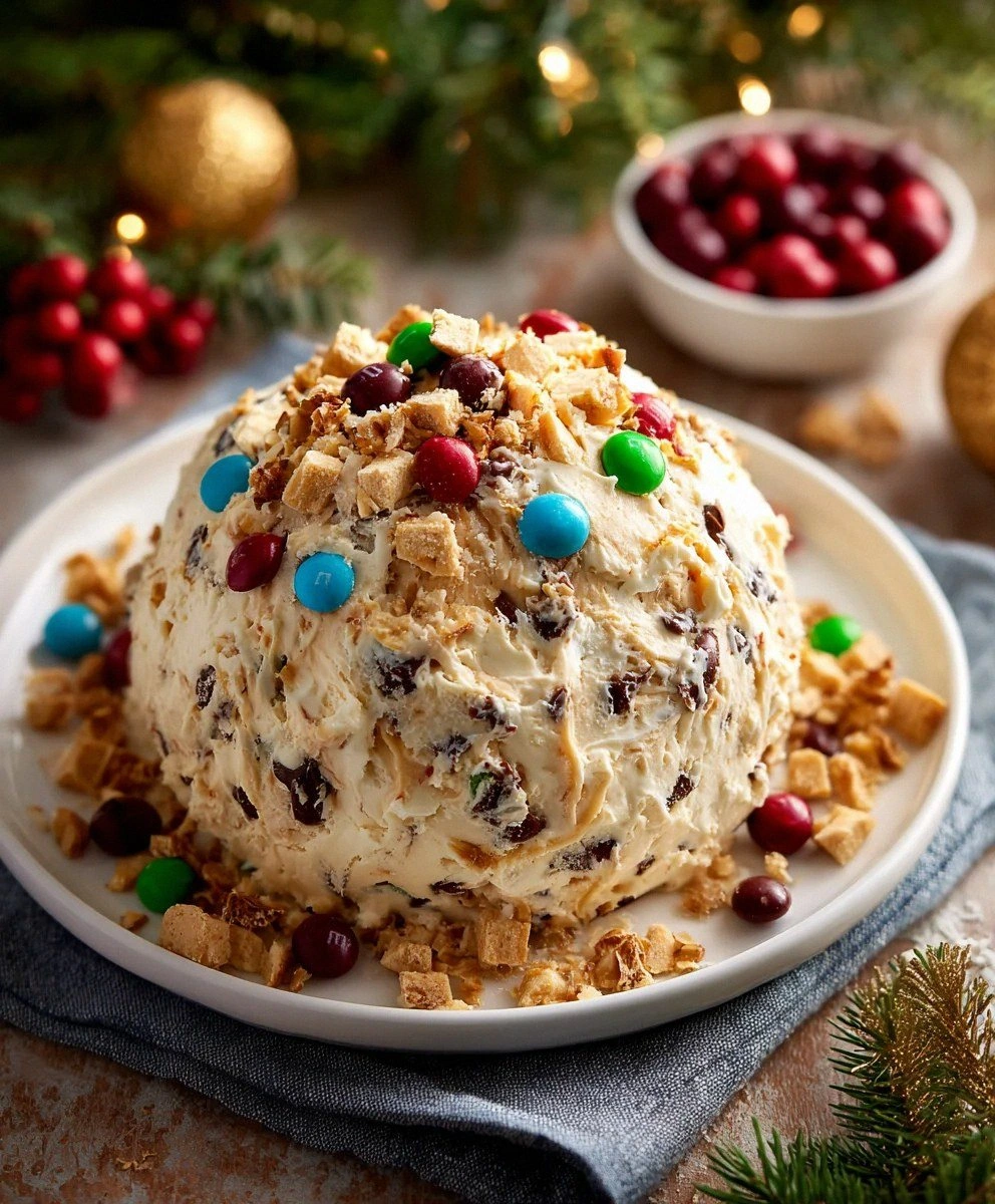 Christmas Cookie Dough Cheeseball