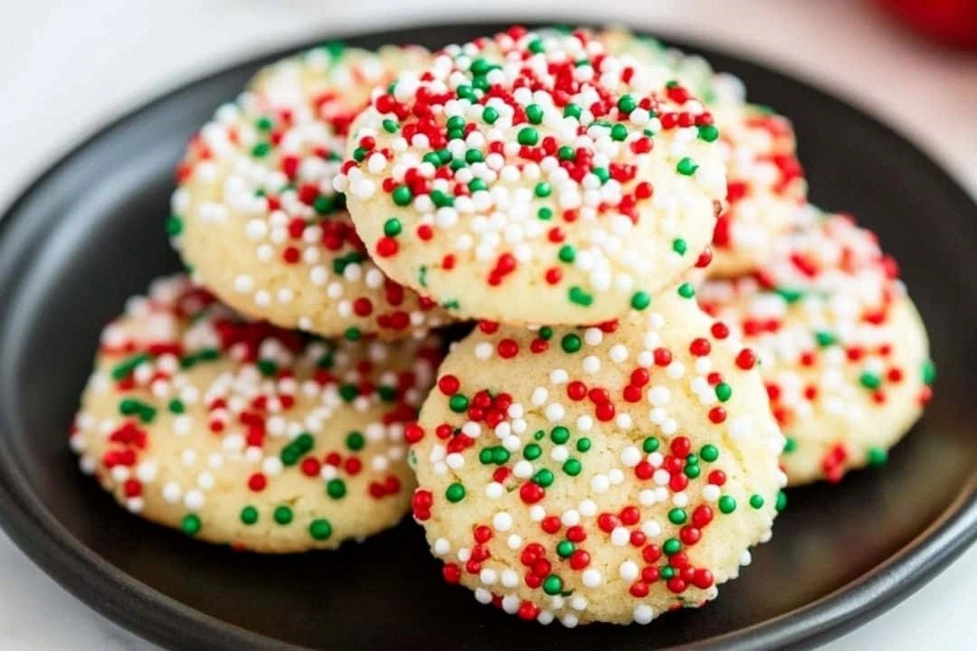 Christmas Cookies with Sprinkl