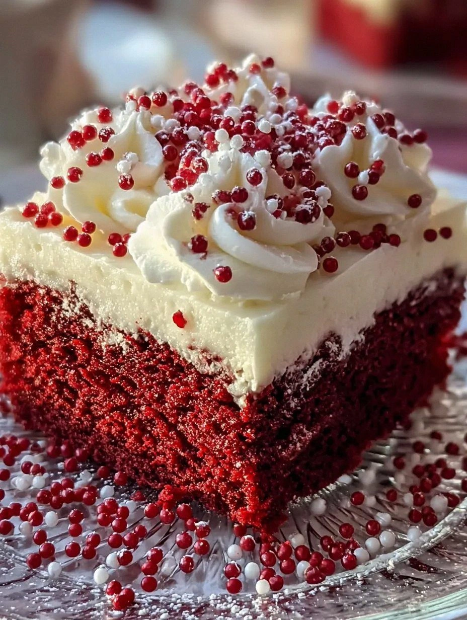 🎄 Christmas Red Velvet Poke Cake Recipe: A Festive Showstopper You’ll Make Every Year ❤️