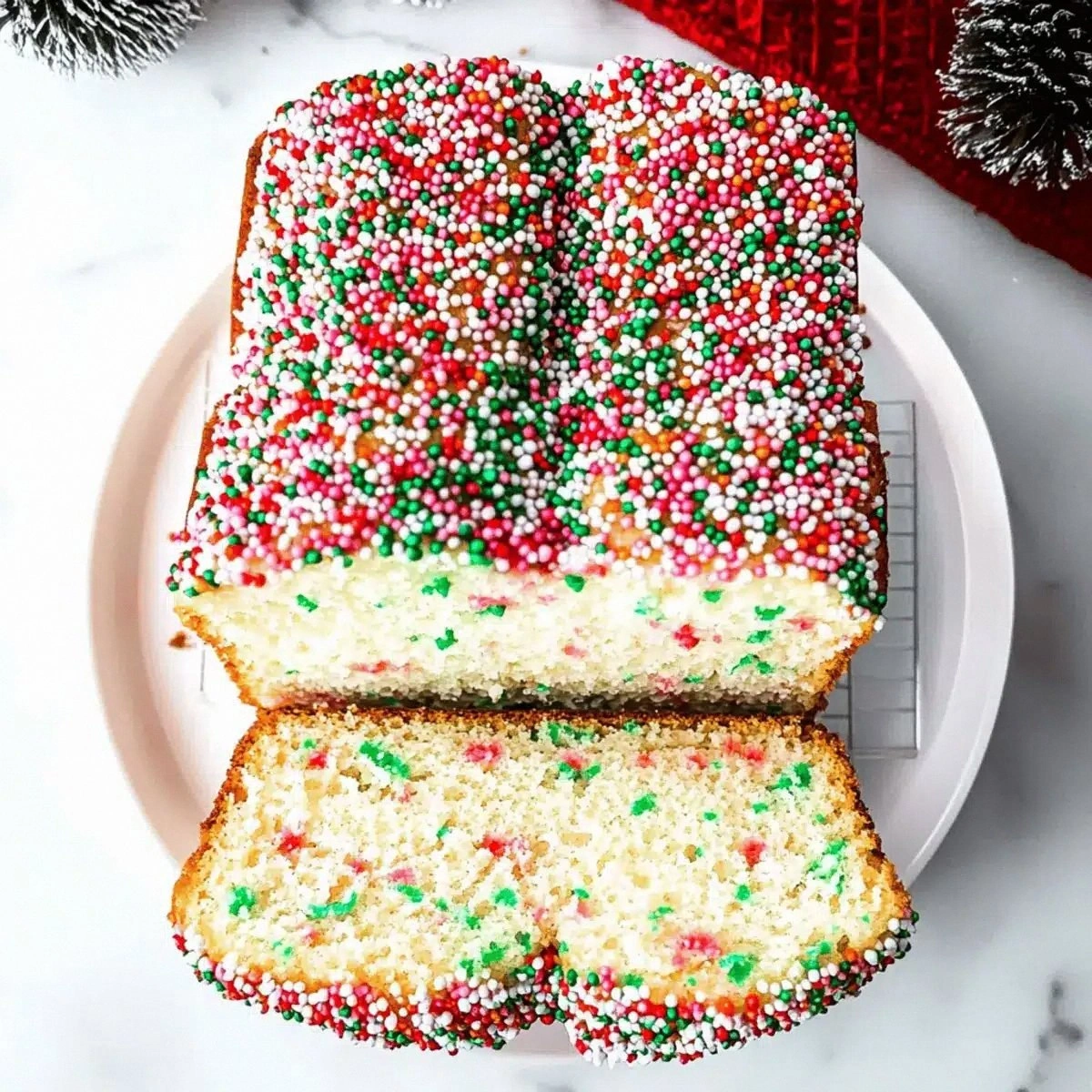 Christmas Sprinkle Buttermilk Bread for a Joyful Holiday Treat