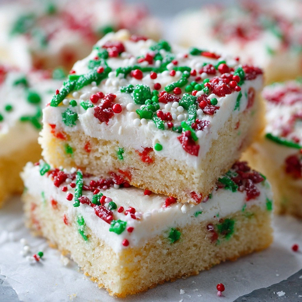 Christmas Sugar Cookie Bars